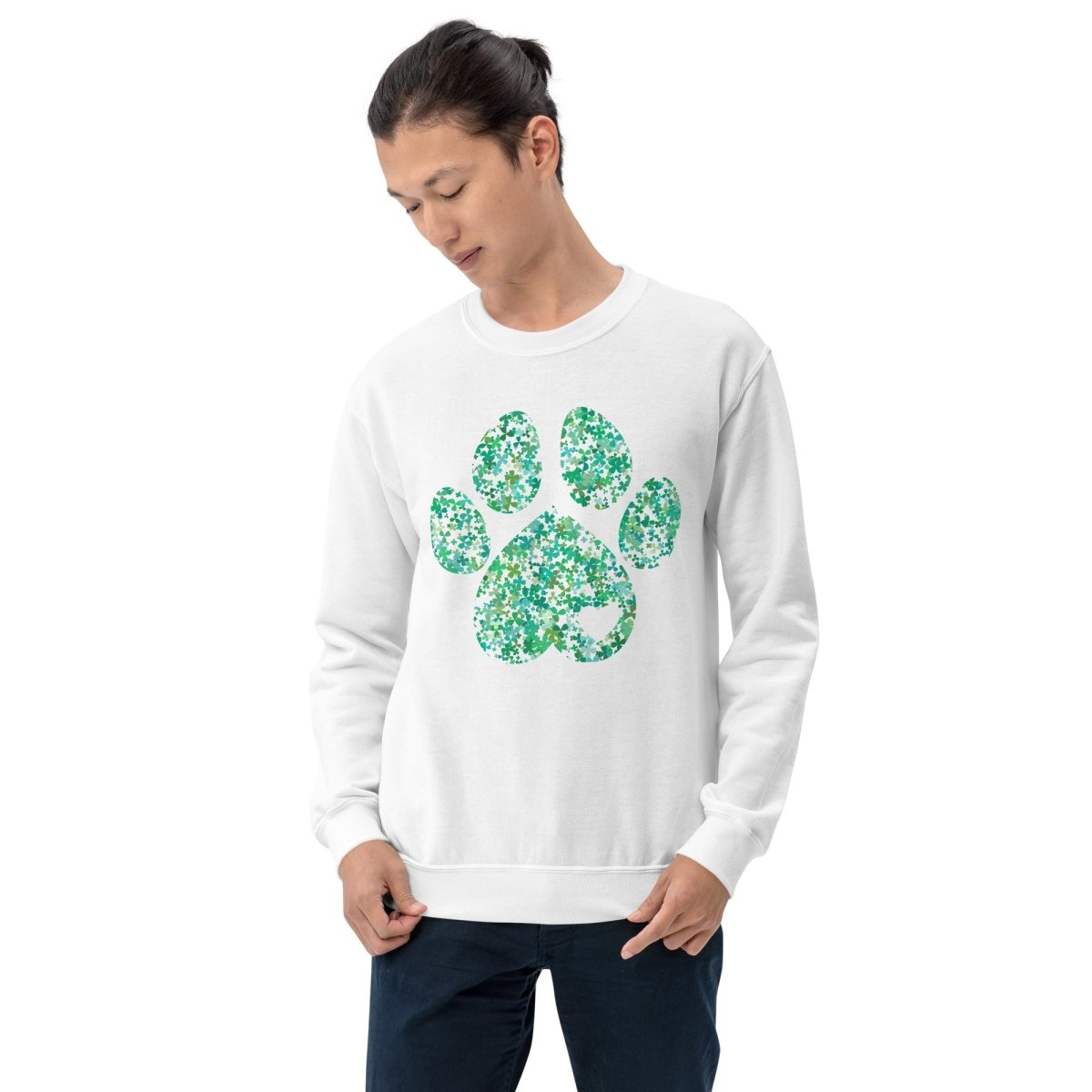 Clover Leaf Dog Paw Sweatshirt - DoggyLoveandMore