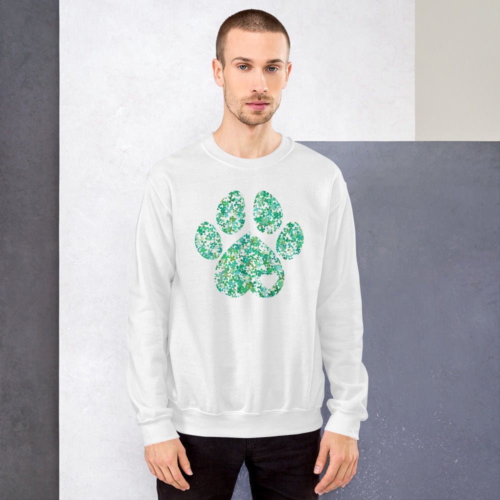 Clover Leaf Dog Paw Sweatshirt - DoggyLoveandMore