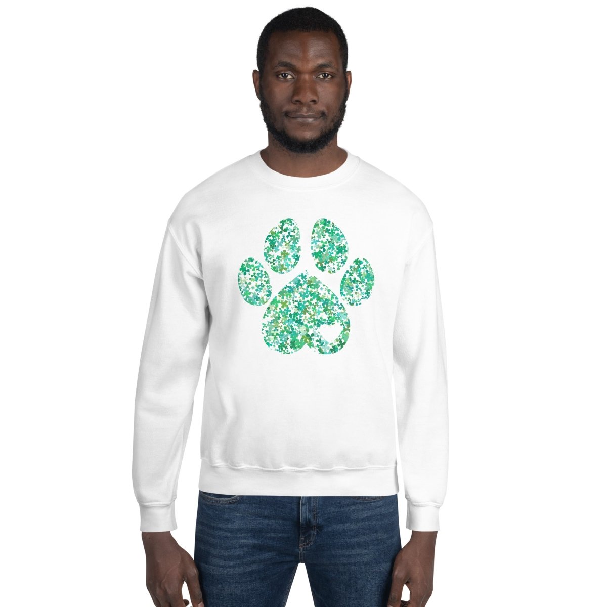 Clover Leaf Dog Paw Sweatshirt - DoggyLoveandMore