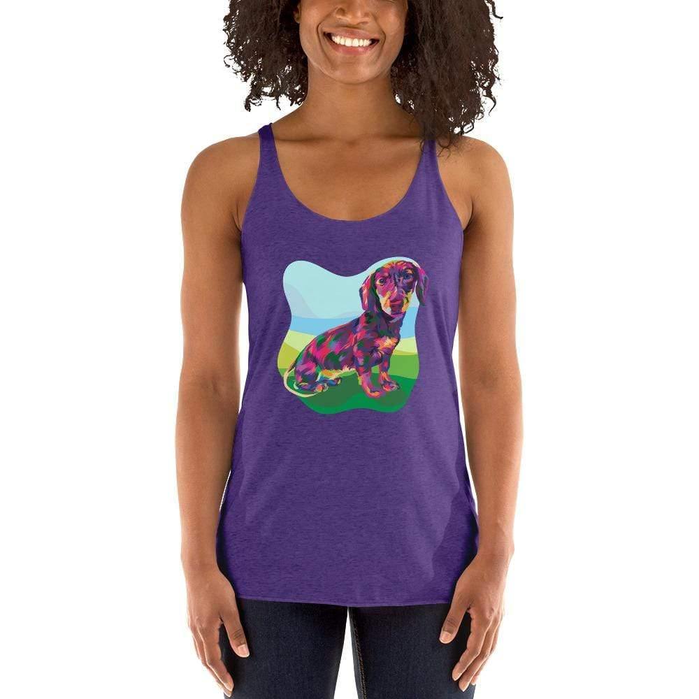 Dachshund Racerback Tank Top - DoggyLoveandMore