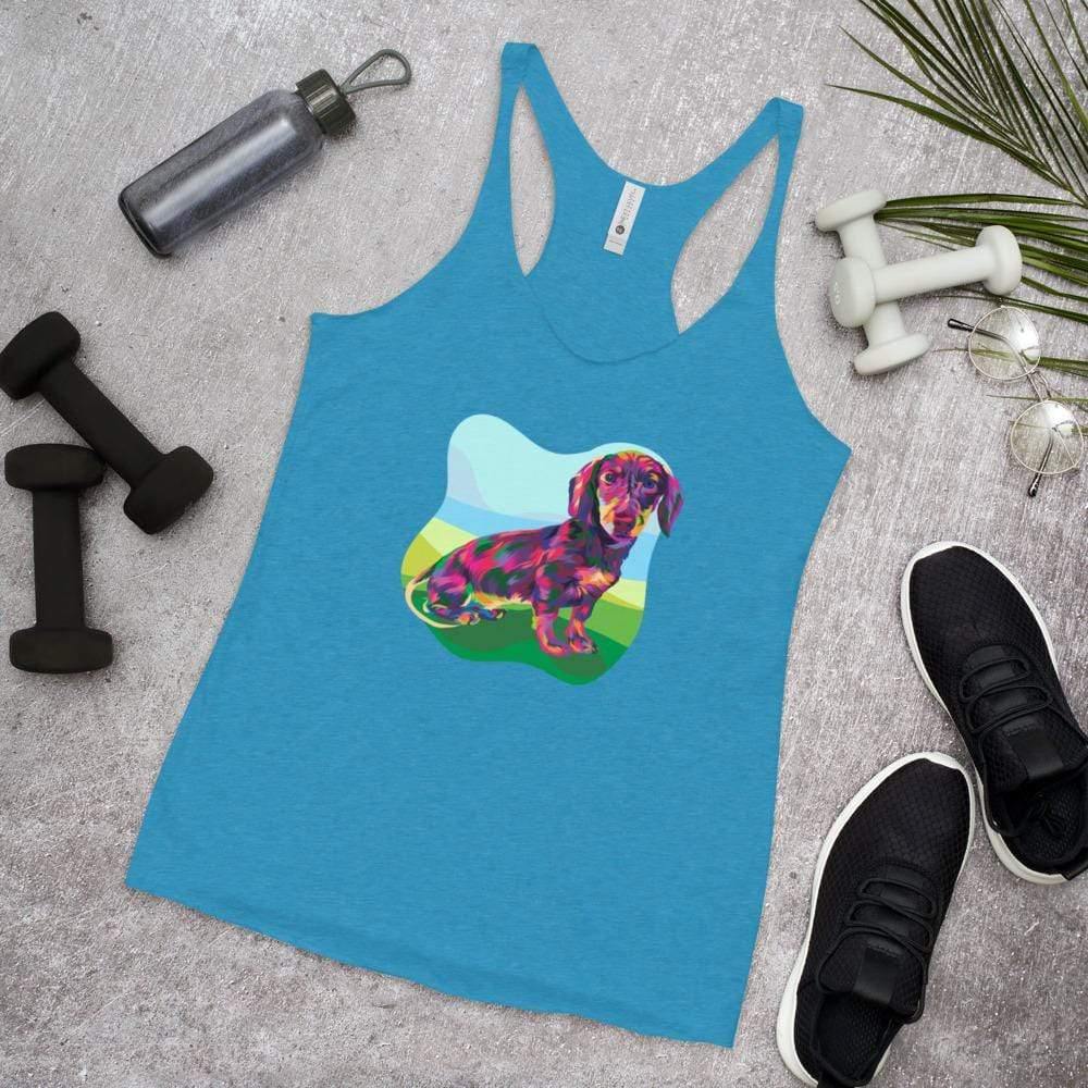 Dachshund Racerback Tank Top - DoggyLoveandMore