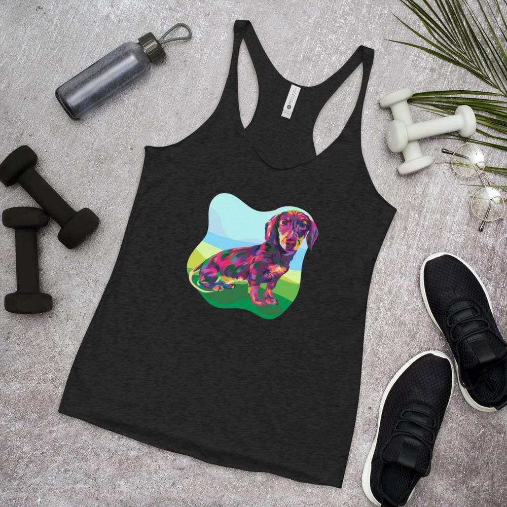 Dachshund Racerback Tank Top - DoggyLoveandMore