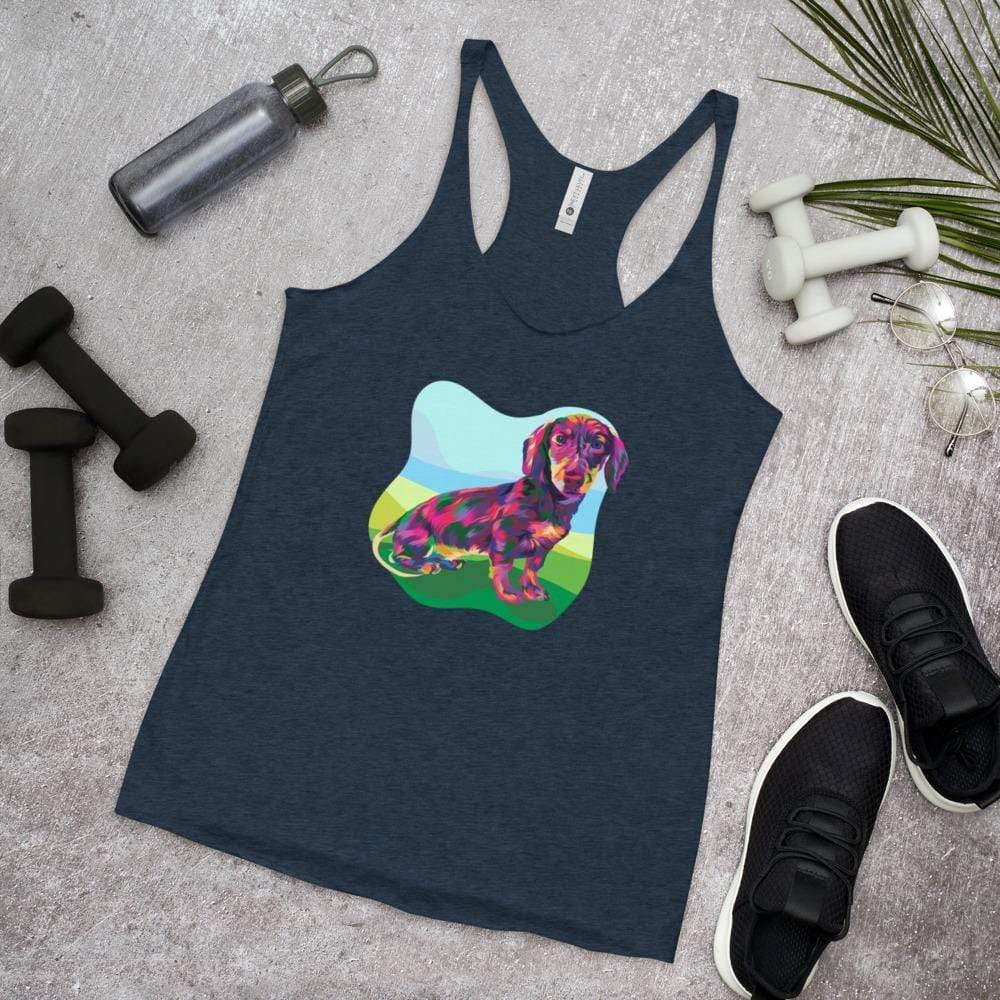 Dachshund Racerback Tank Top - DoggyLoveandMore