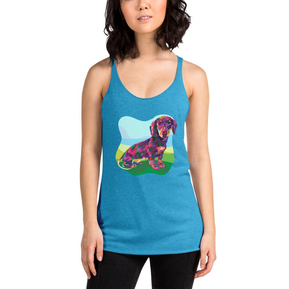 Dachshund Racerback Tank Top - DoggyLoveandMore