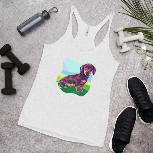 Dachshund Racerback Tank Top - DoggyLoveandMore