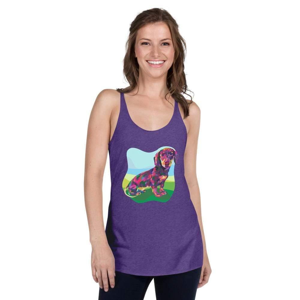 Dachshund Racerback Tank Top - DoggyLoveandMore