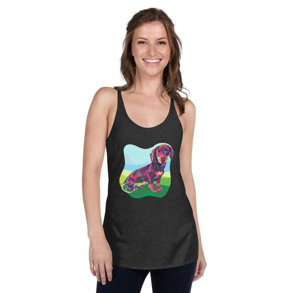 Dachshund Racerback Tank Top - DoggyLoveandMore