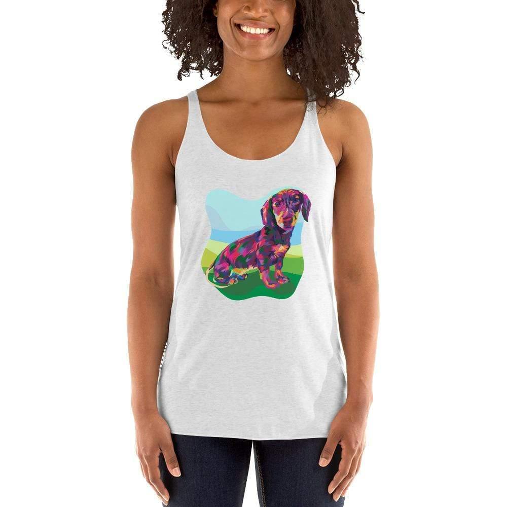 Dachshund Racerback Tank Top - DoggyLoveandMore