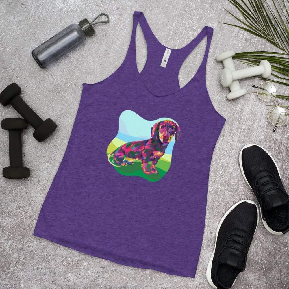 Dachshund Racerback Tank Top - DoggyLoveandMore