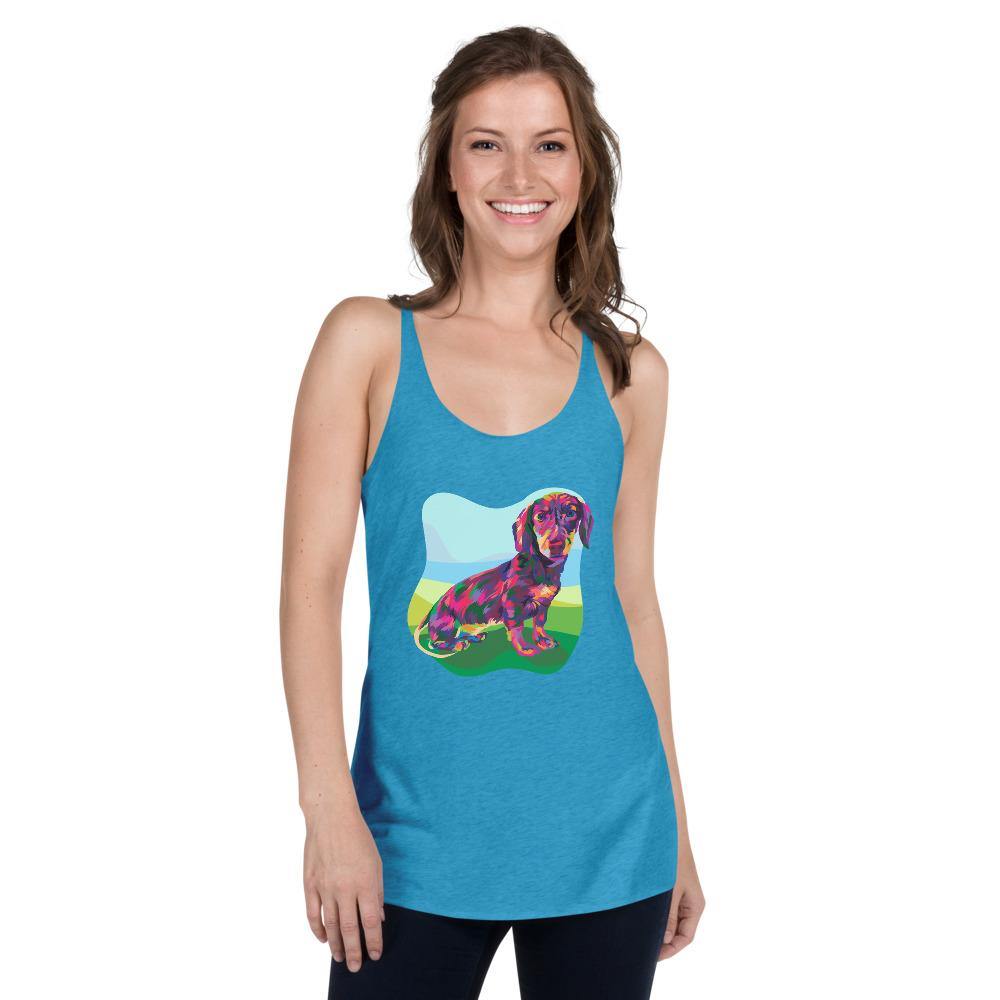 Dachshund Racerback Tank Top - DoggyLoveandMore