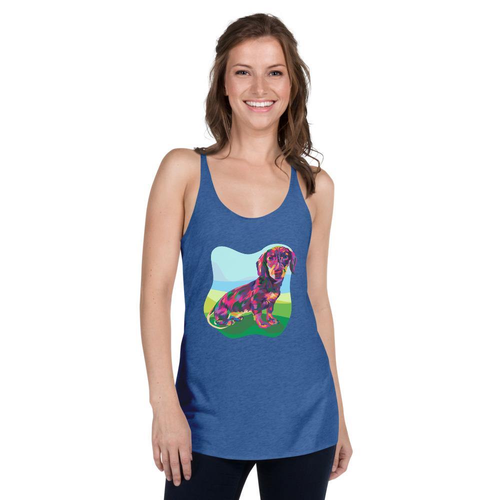 Dachshund Racerback Tank Top - DoggyLoveandMore