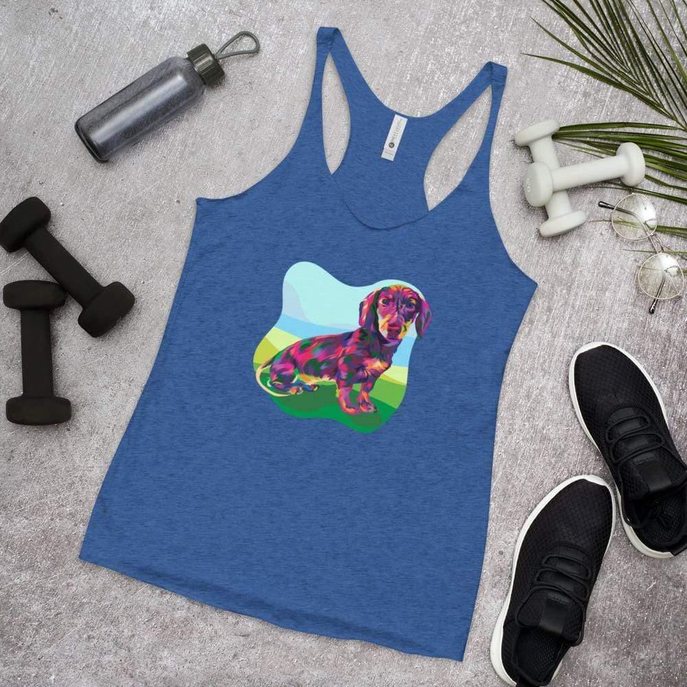 Dachshund Racerback Tank Top - DoggyLoveandMore