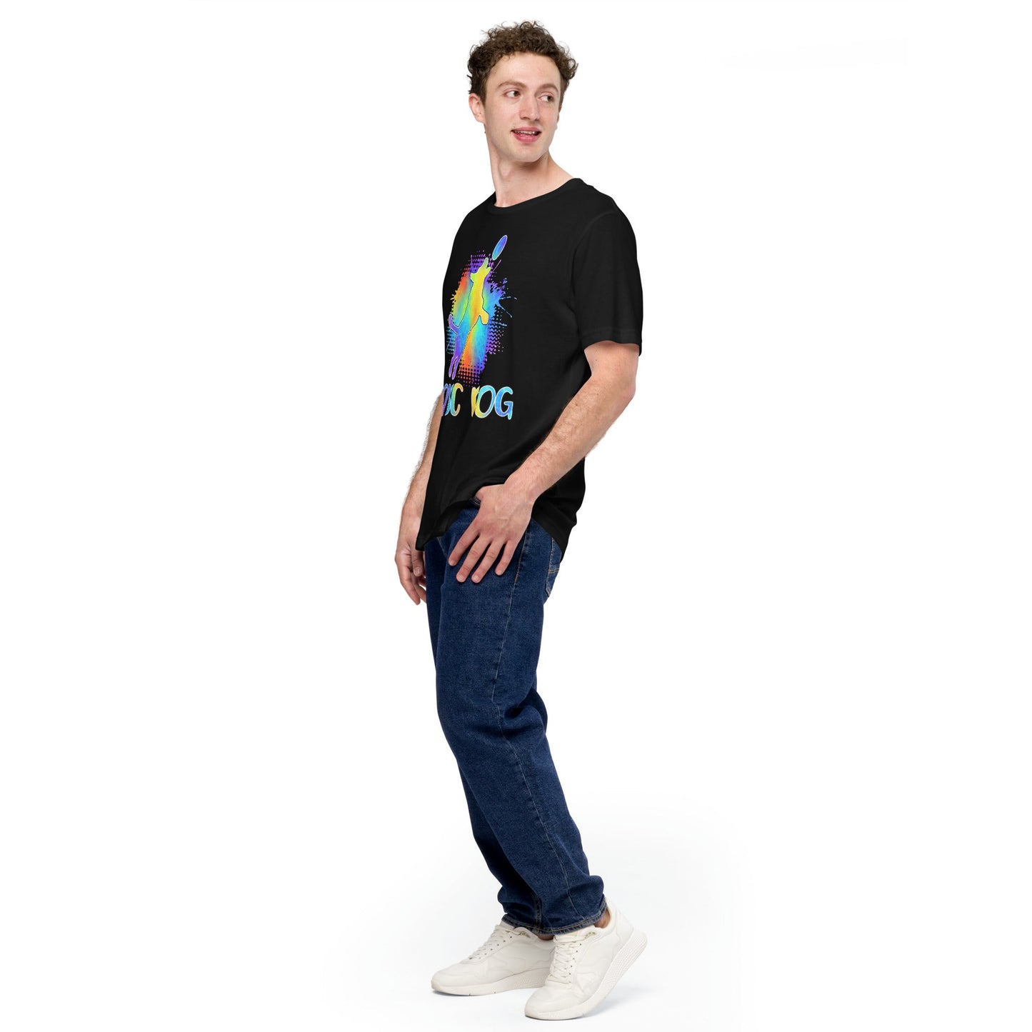 Disc Dog Watercolor T-Shirt