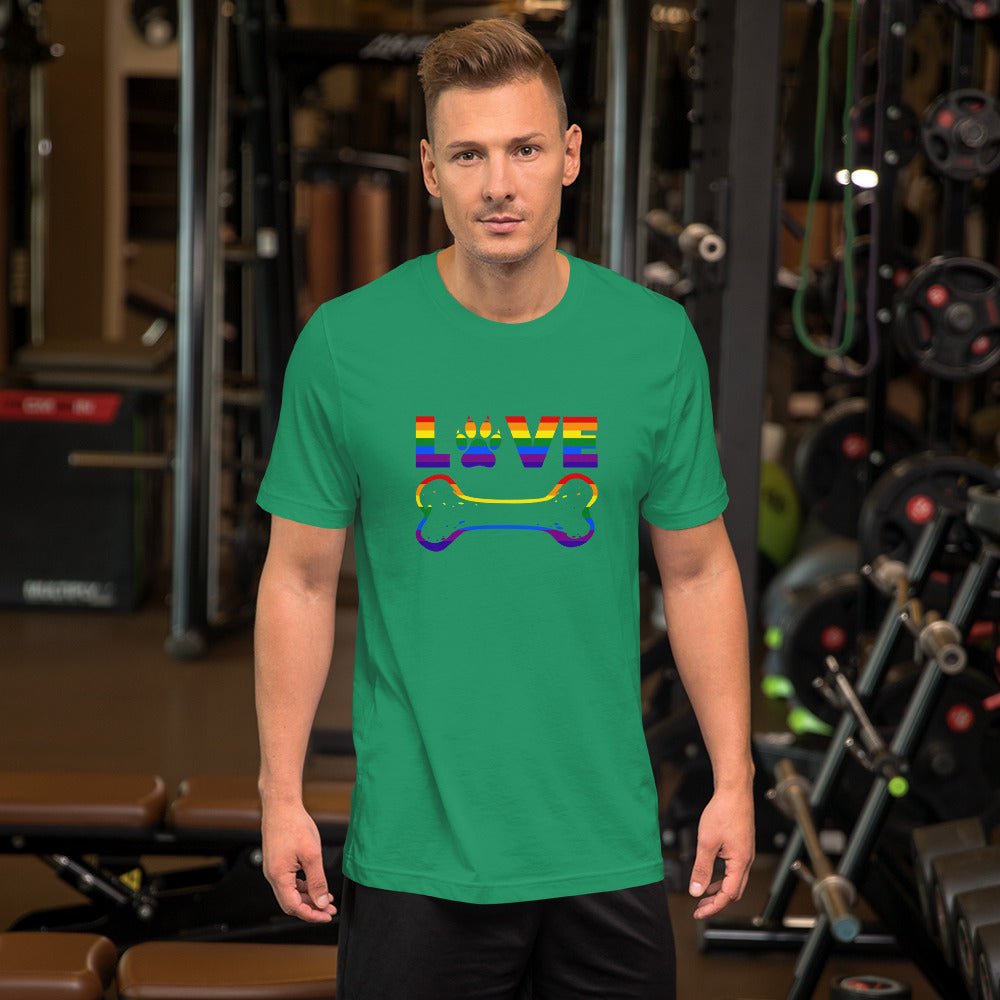 Dog Bone Rainbow T-Shirt - DoggyLoveandMore