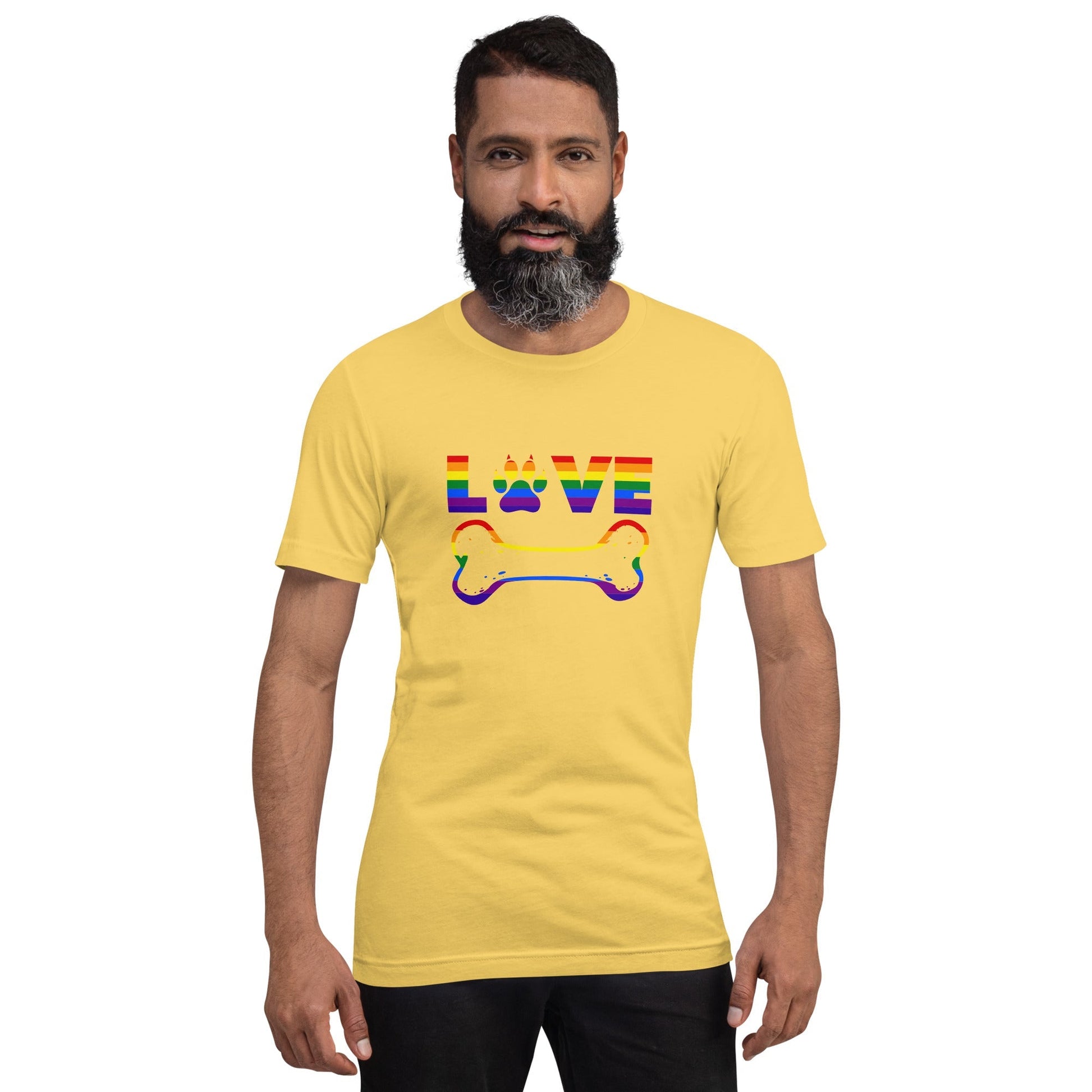 Dog Bone Rainbow T-Shirt - DoggyLoveandMore