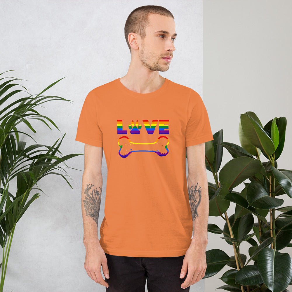 Dog Bone Rainbow T-Shirt - DoggyLoveandMore