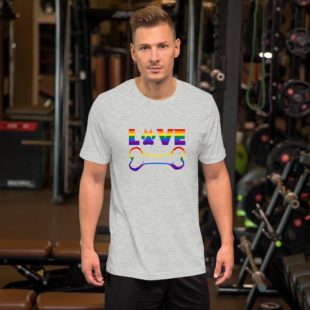 Dog Bone Rainbow T-Shirt - DoggyLoveandMore
