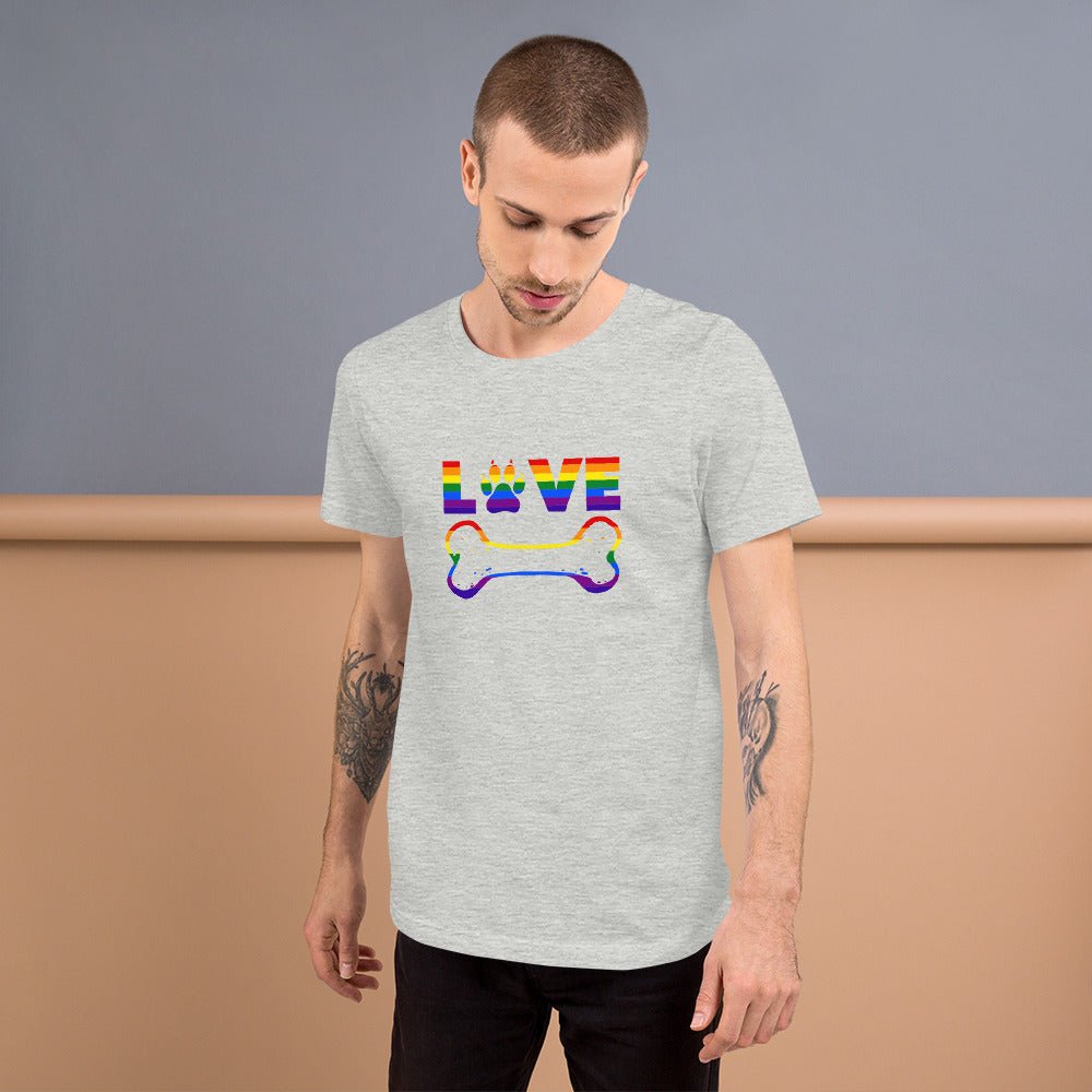 Dog Bone Rainbow T-Shirt - DoggyLoveandMore