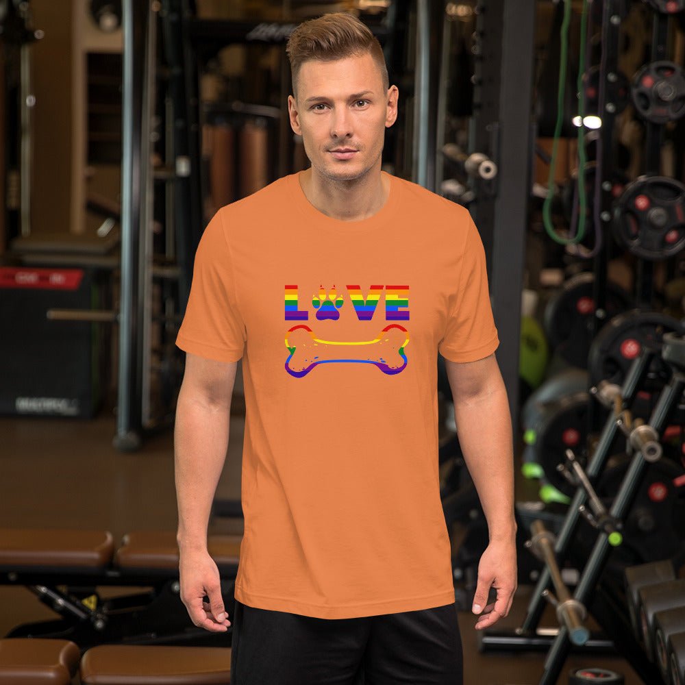 Dog Bone Rainbow T-Shirt - DoggyLoveandMore