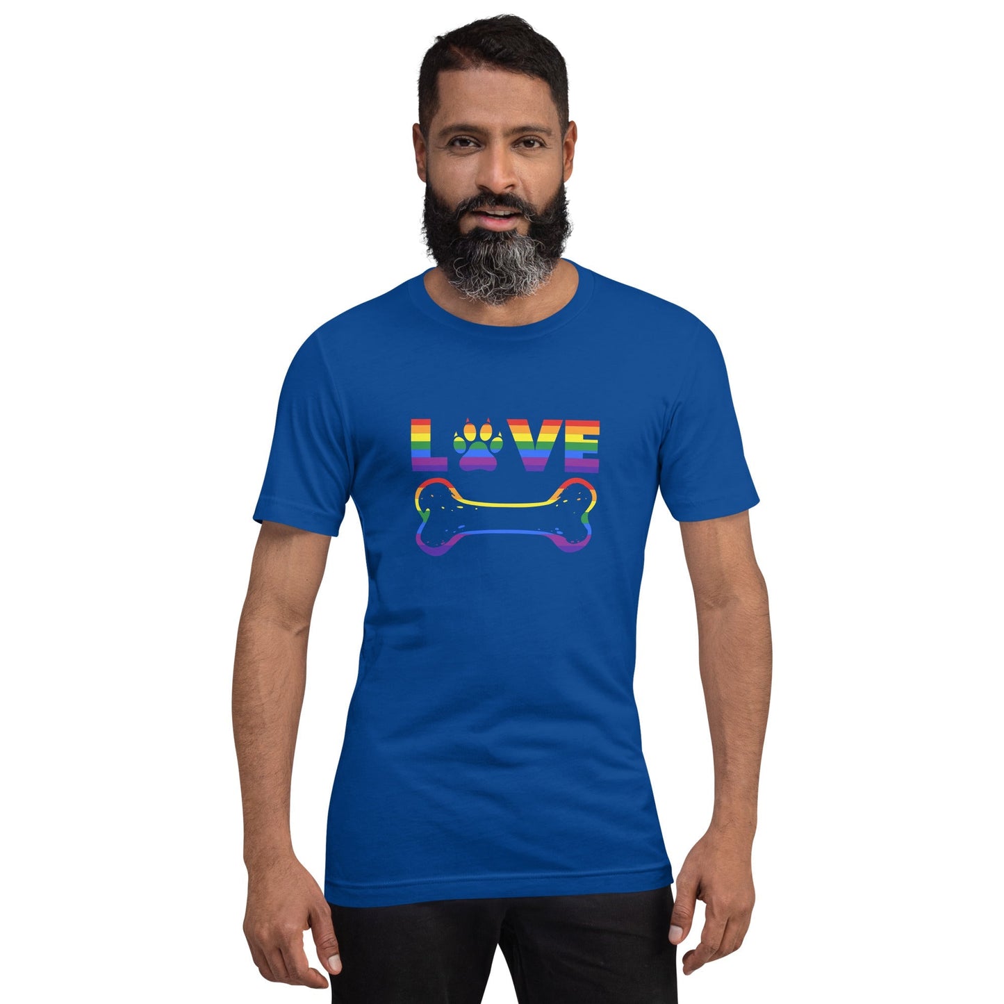 Dog Bone Rainbow T-Shirt - DoggyLoveandMore