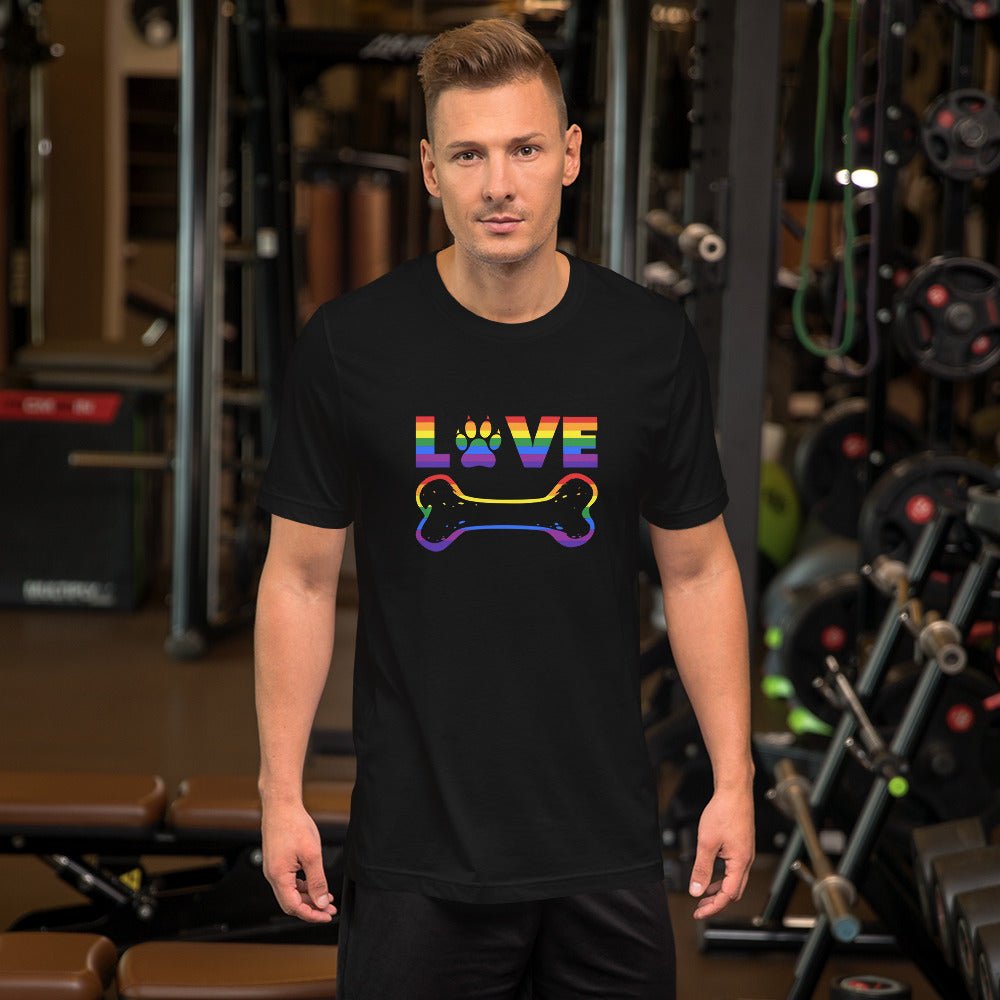 Dog Bone Rainbow T-Shirt - DoggyLoveandMore