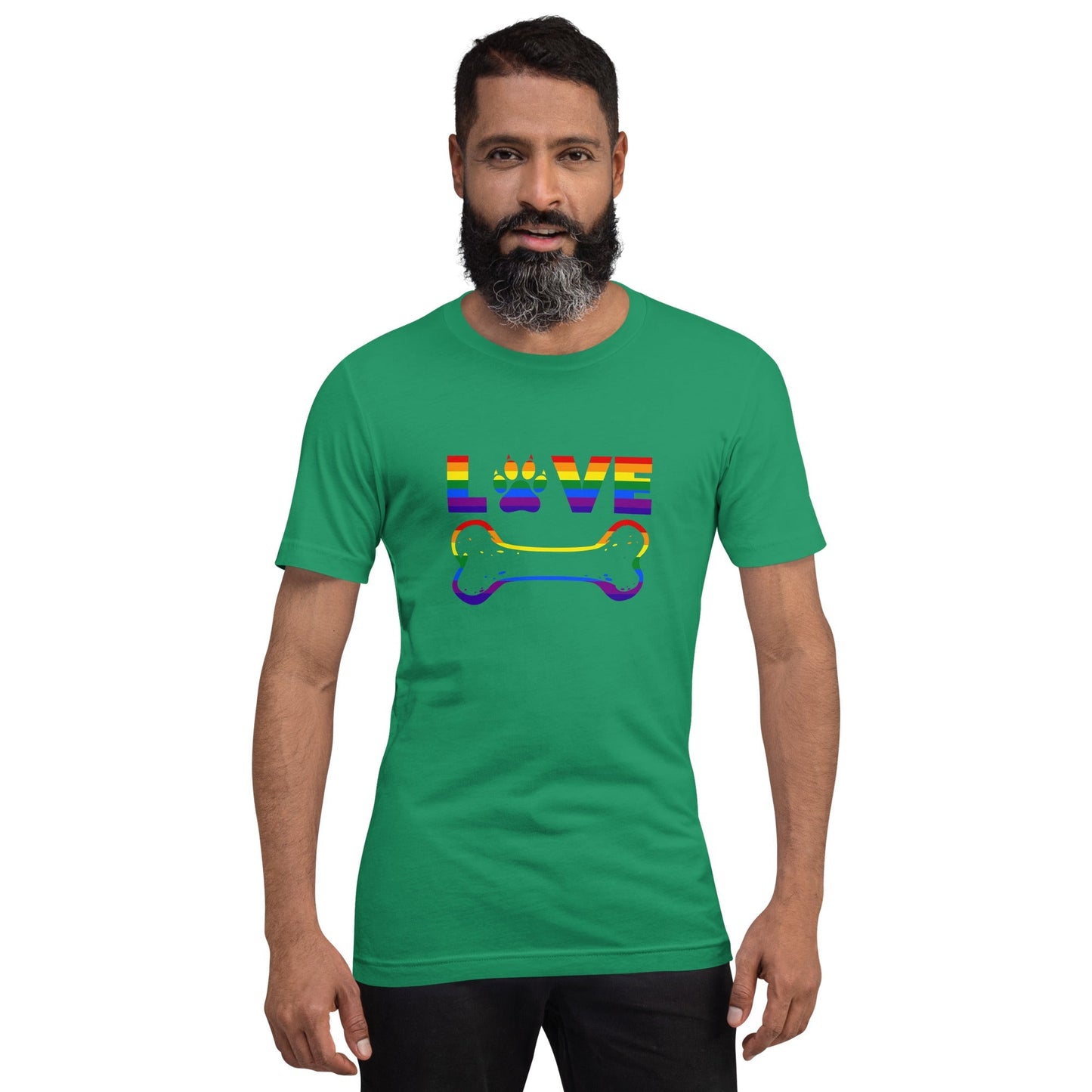 Dog Bone Rainbow T-Shirt - DoggyLoveandMore