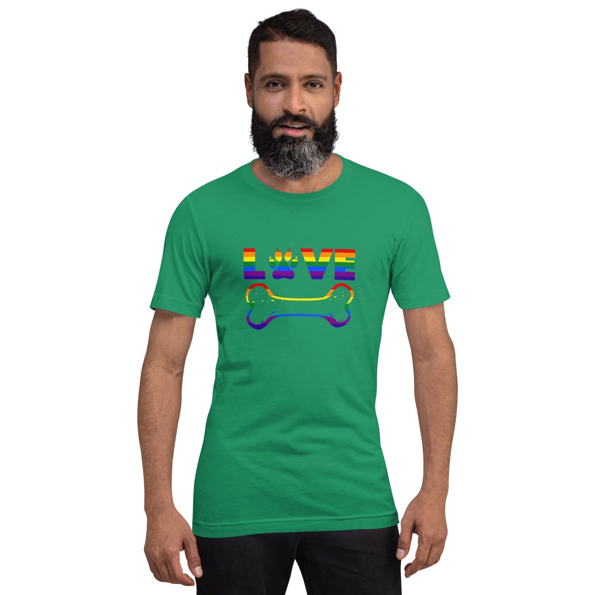 Dog Bone Rainbow T-Shirt - DoggyLoveandMore