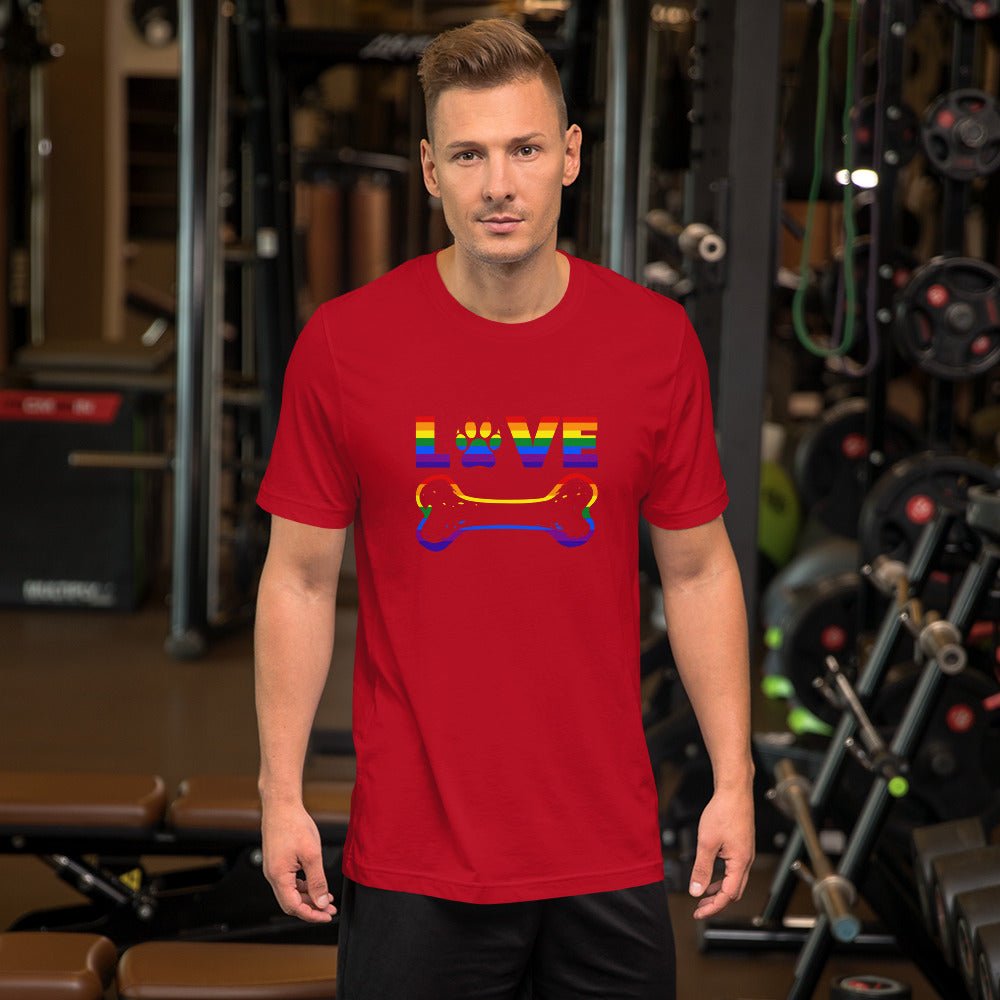 Dog Bone Rainbow T-Shirt - DoggyLoveandMore