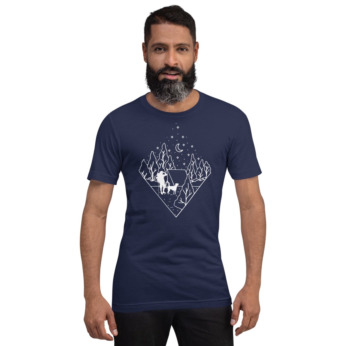 Dog Dad Camping T-Shirt - DoggyLoveandMore