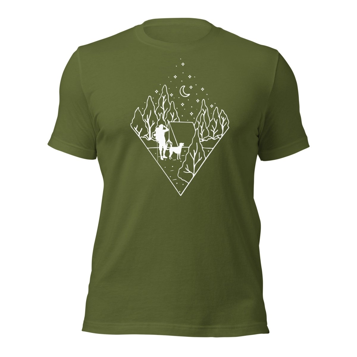 Dog Dad Camping T-Shirt - DoggyLoveandMore