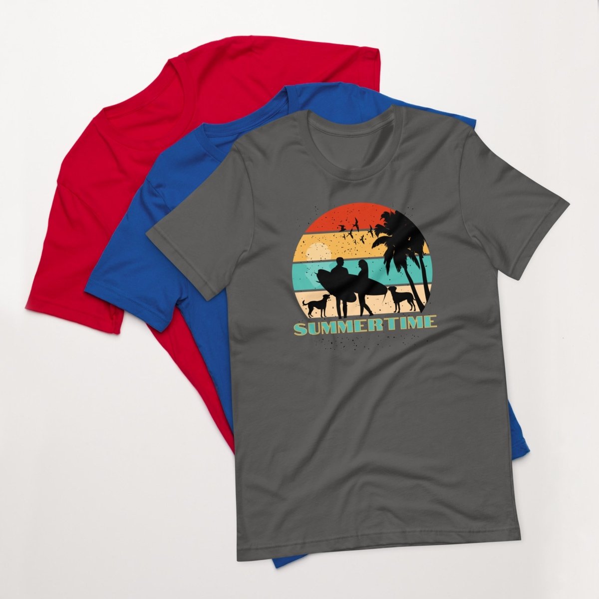 Dog Family Summertime T-Shirt - DoggyLoveandMore