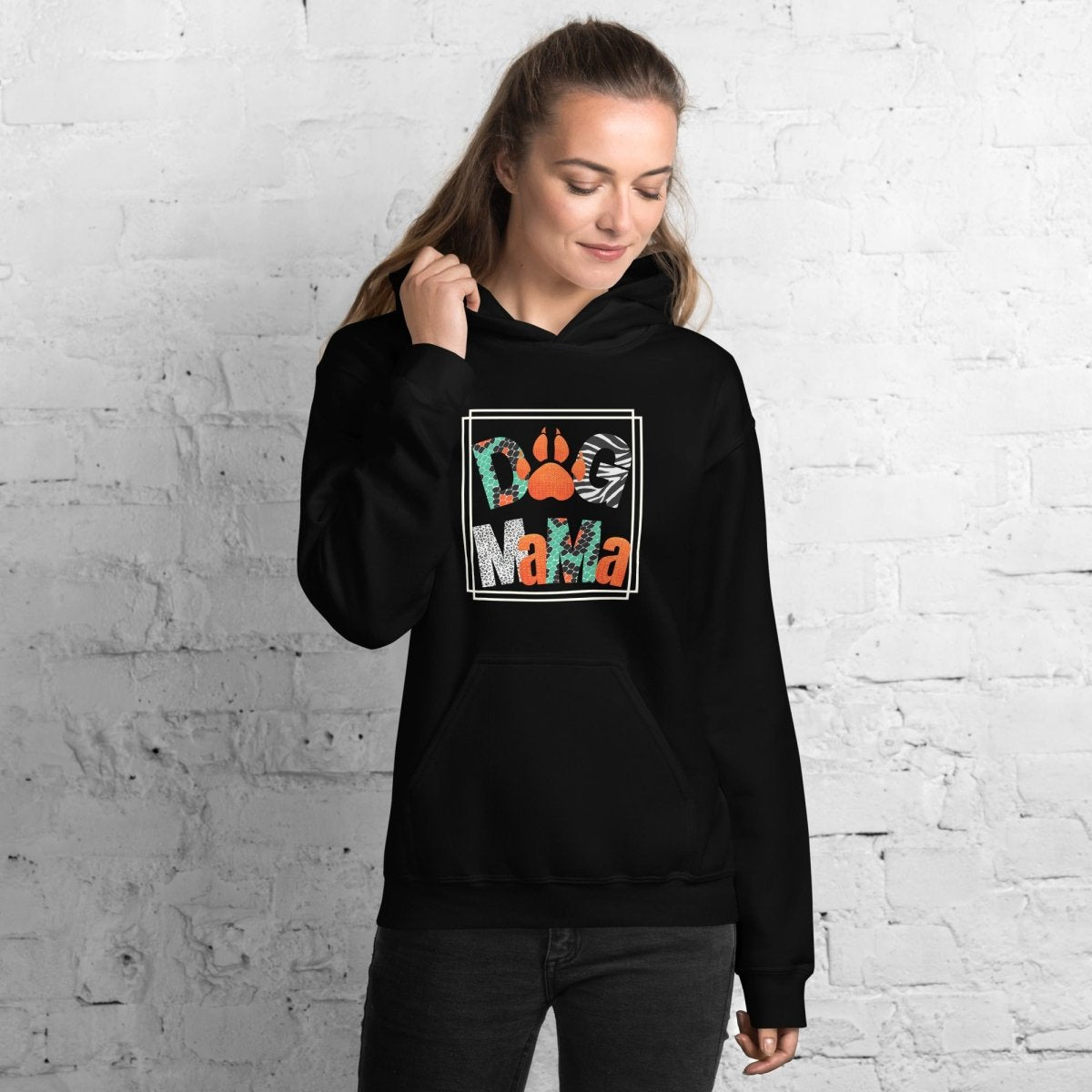 Dog Mama Animal Print Hoodie - DoggyLoveandMore