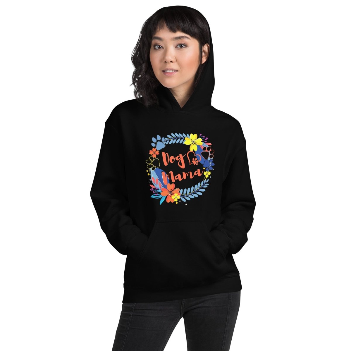 Dog Mama Flower Hoodie - DoggyLoveandMore