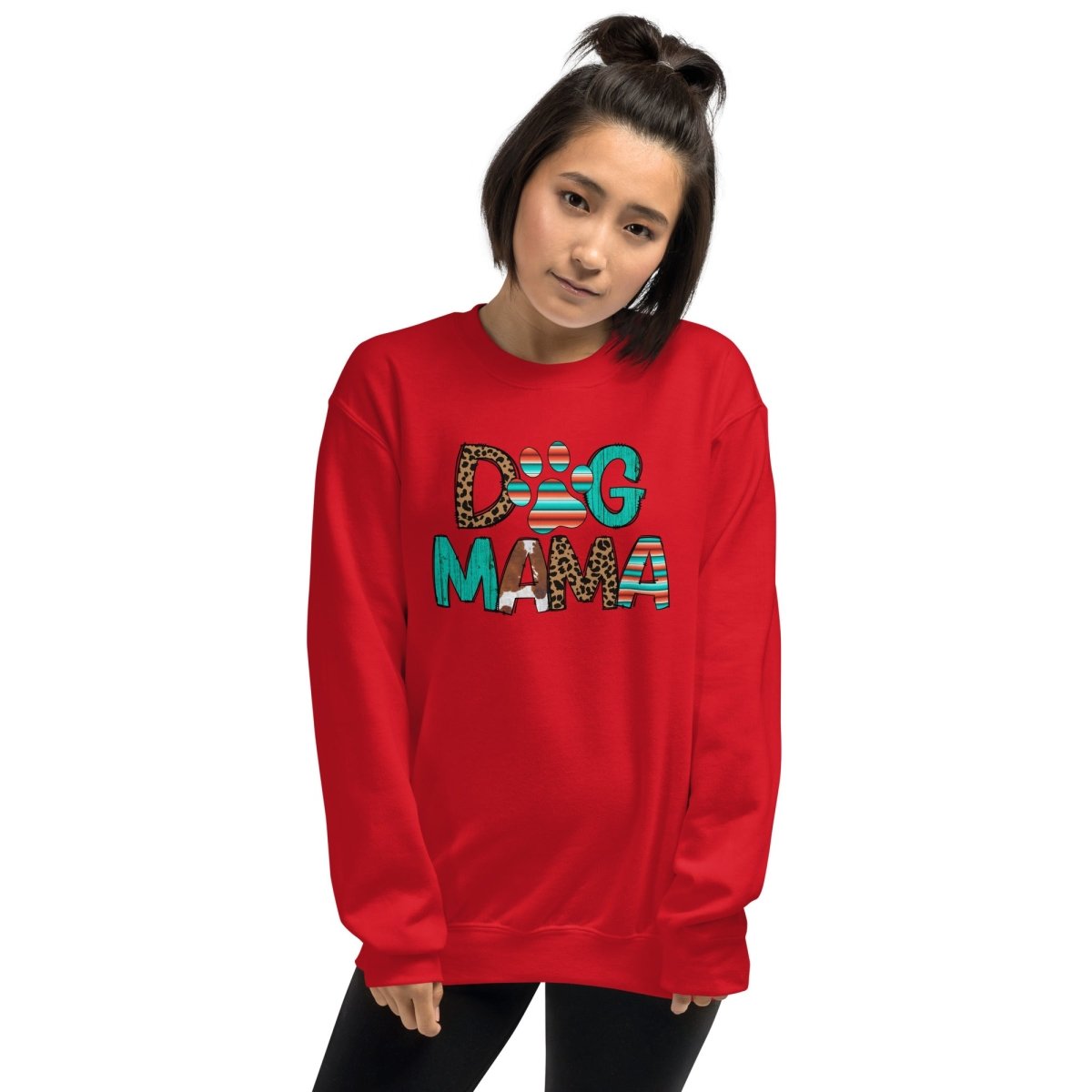 Dog Mama Leopard Print Sweatshirt - DoggyLoveandMore