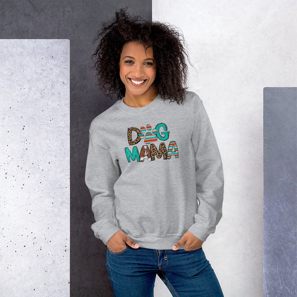 Dog Mama Leopard Print Sweatshirt - DoggyLoveandMore