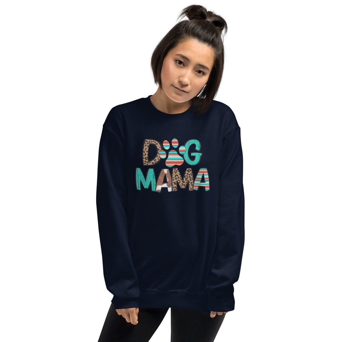 Dog Mama Leopard Print Sweatshirt - DoggyLoveandMore