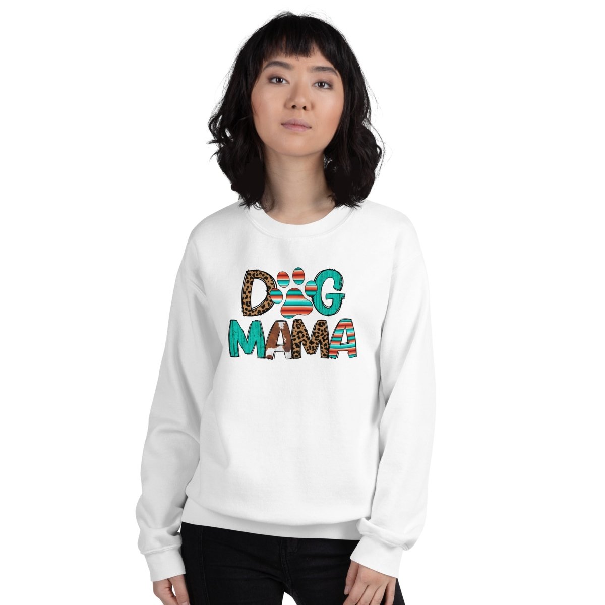 Dog Mama Leopard Print Sweatshirt - DoggyLoveandMore