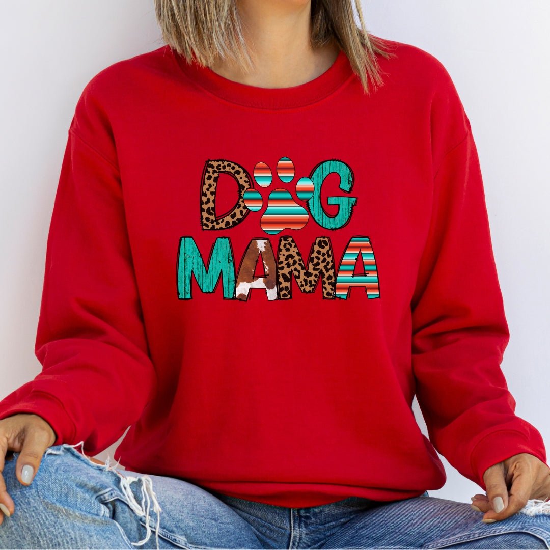 Dog Mama Leopard Print Sweatshirt - DoggyLoveandMore