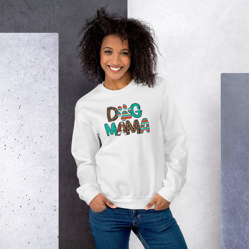 Dog Mama Leopard Print Sweatshirt - DoggyLoveandMore