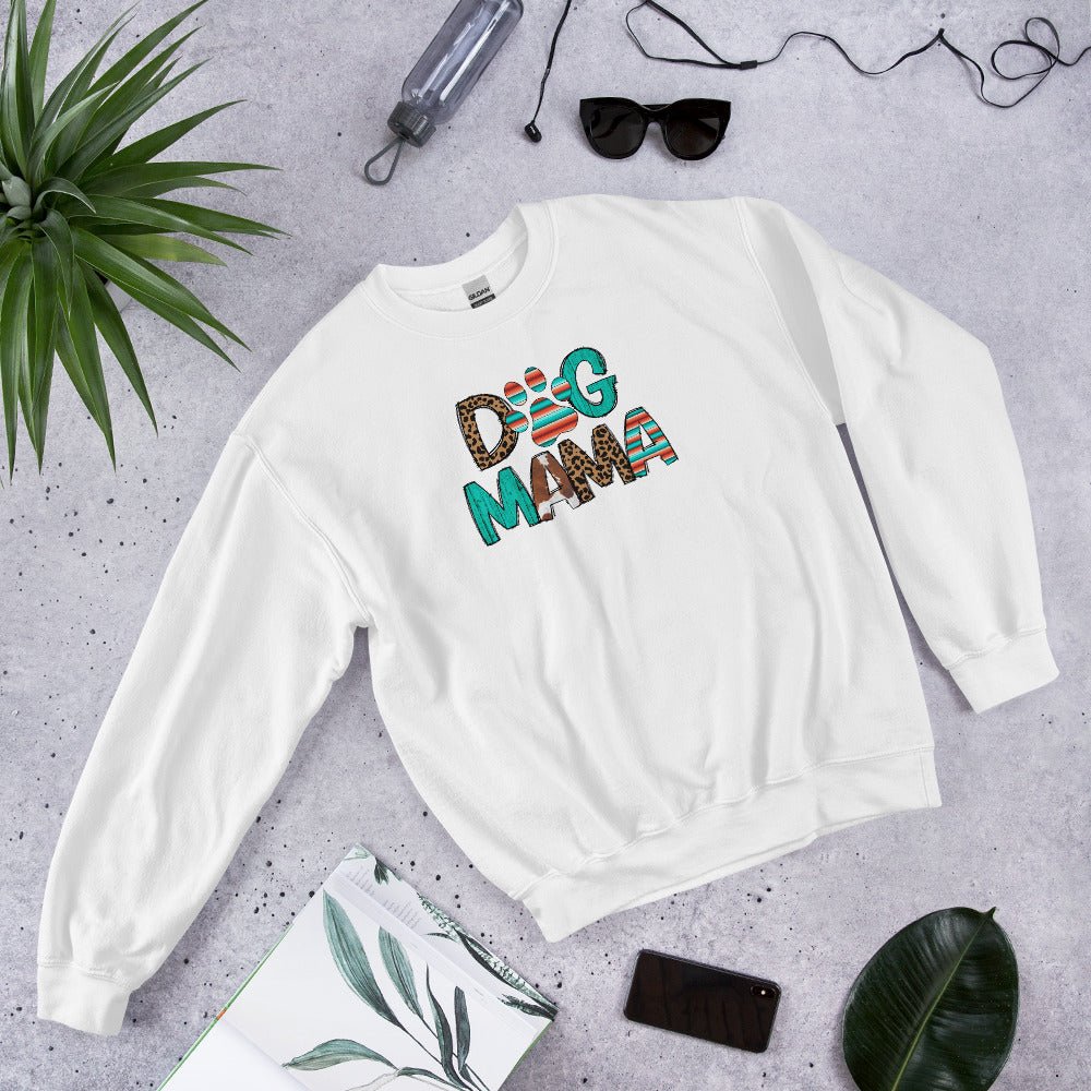 Dog Mama Leopard Print Sweatshirt - DoggyLoveandMore