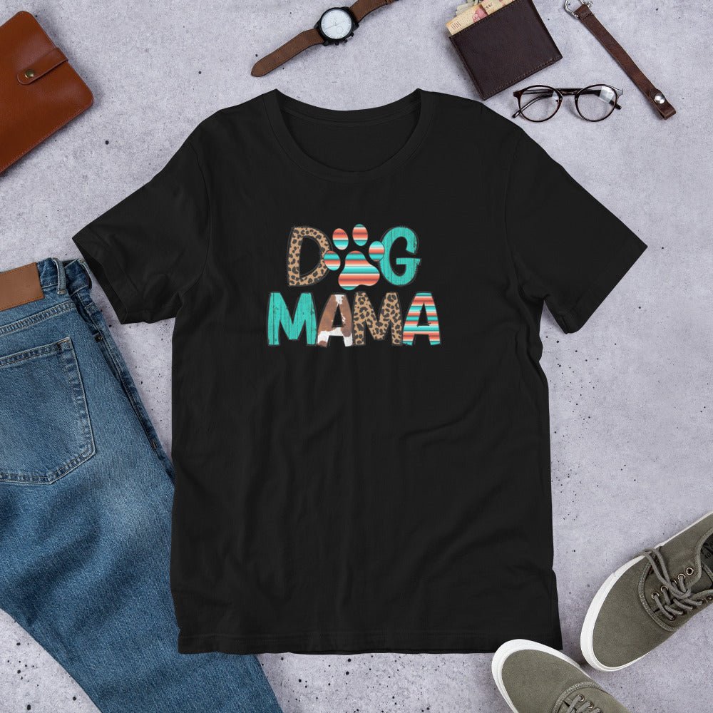 Dog Mama Leopard Print T-Shirt - DoggyLoveandMore