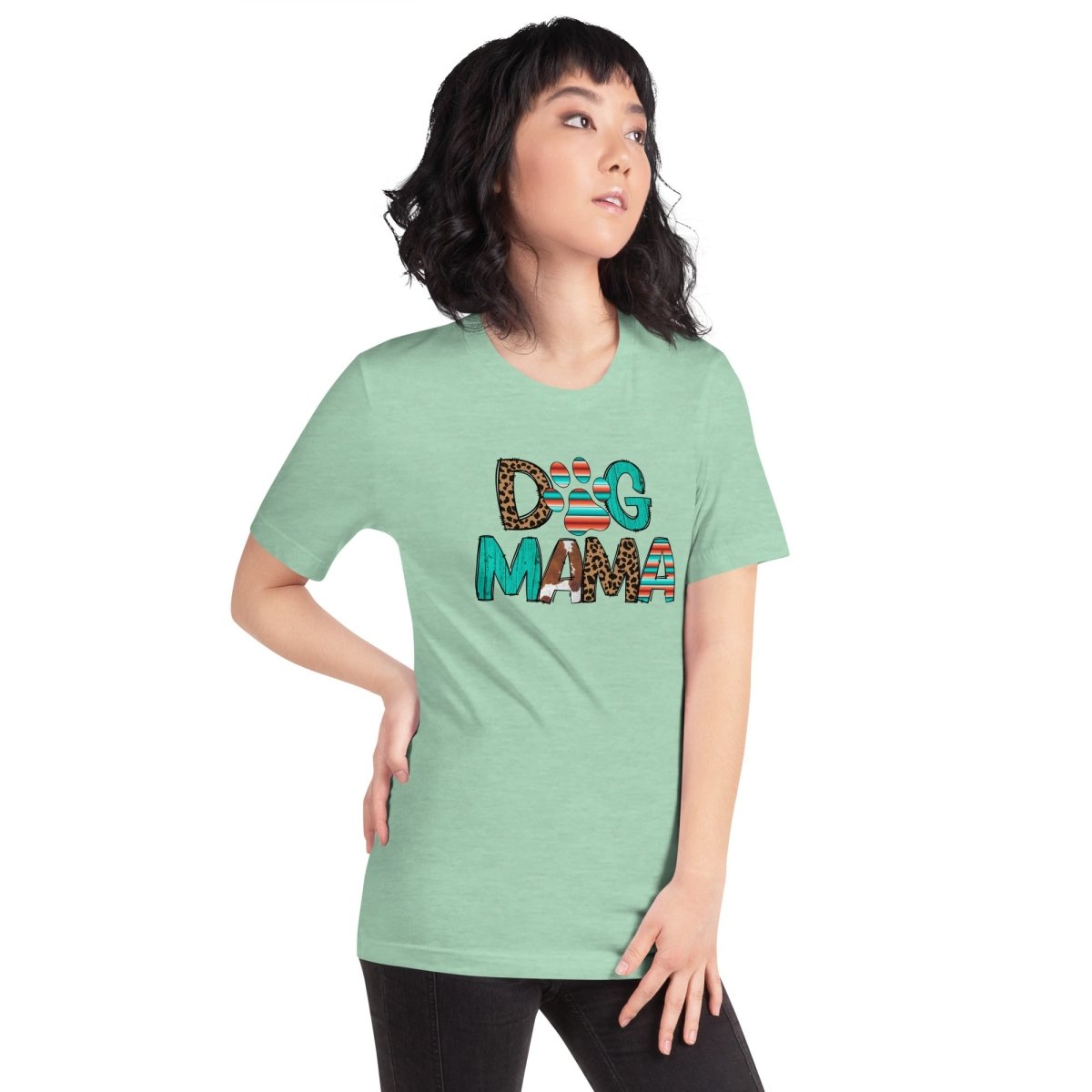 Dog Mama Leopard Print T-Shirt - DoggyLoveandMore