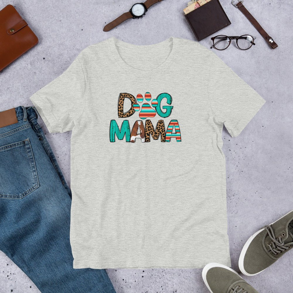 Dog Mama Leopard Print T-Shirt - DoggyLoveandMore