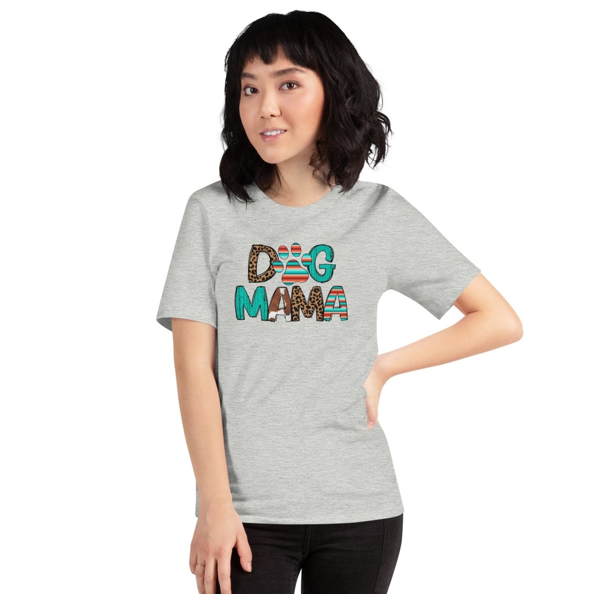 Dog Mama Leopard Print T-Shirt - DoggyLoveandMore