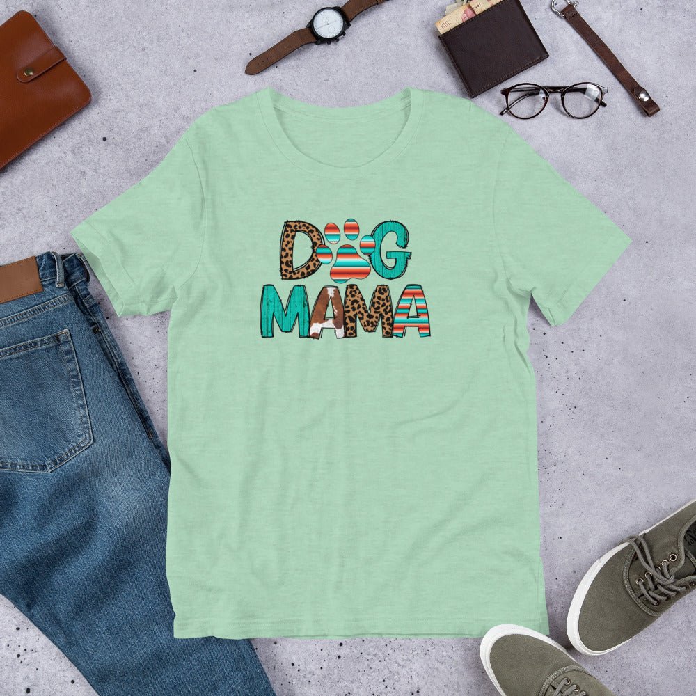 Dog Mama Leopard Print T-Shirt - DoggyLoveandMore