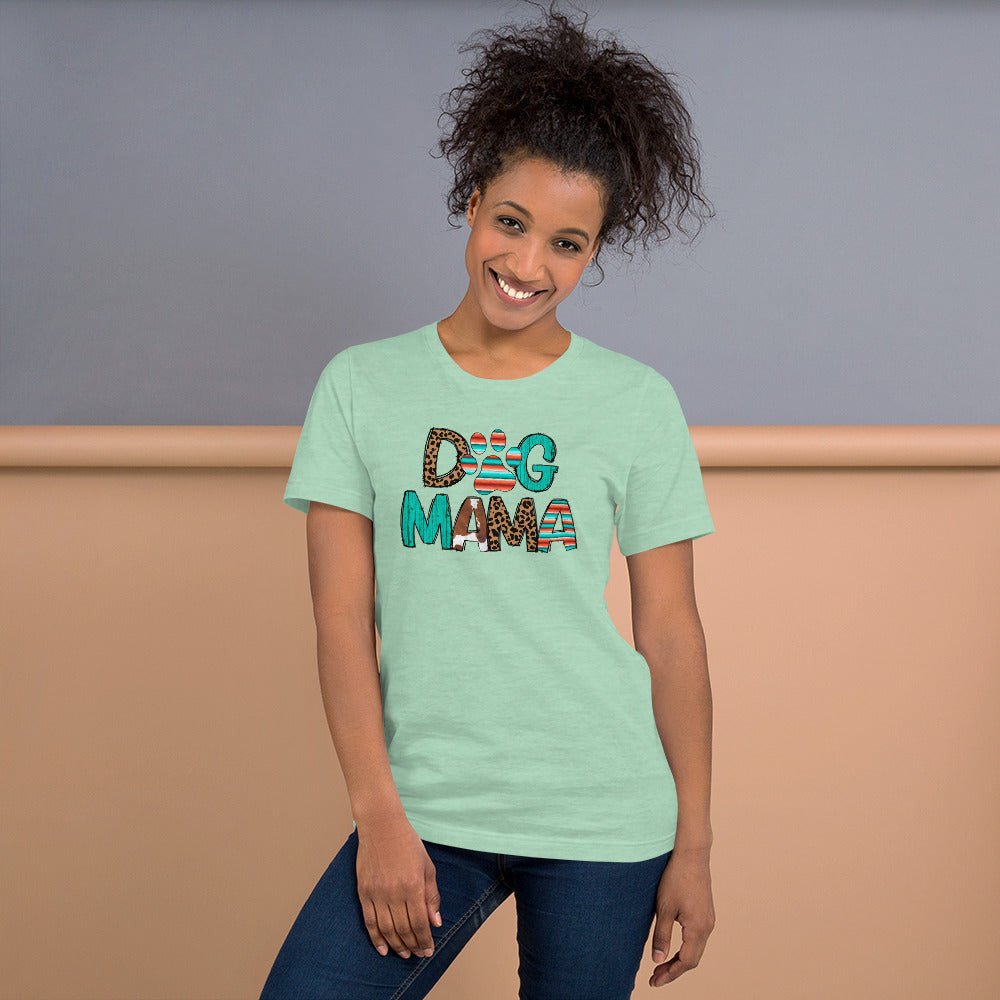 Dog Mama Leopard Print T-Shirt - DoggyLoveandMore