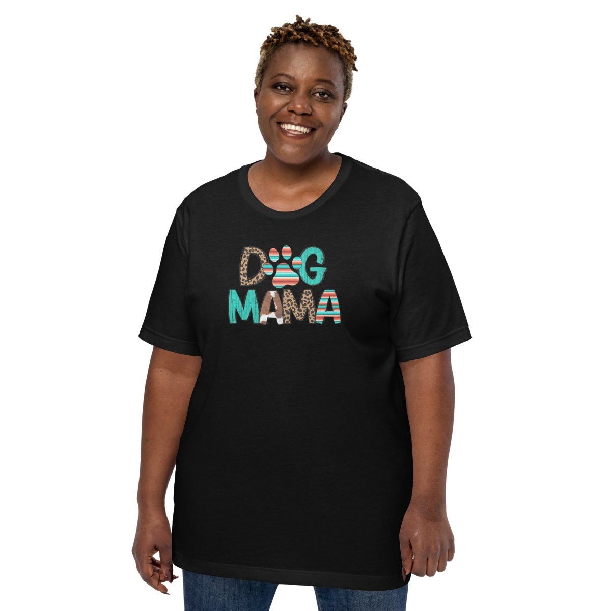 Dog Mama Leopard Print T-Shirt - DoggyLoveandMore