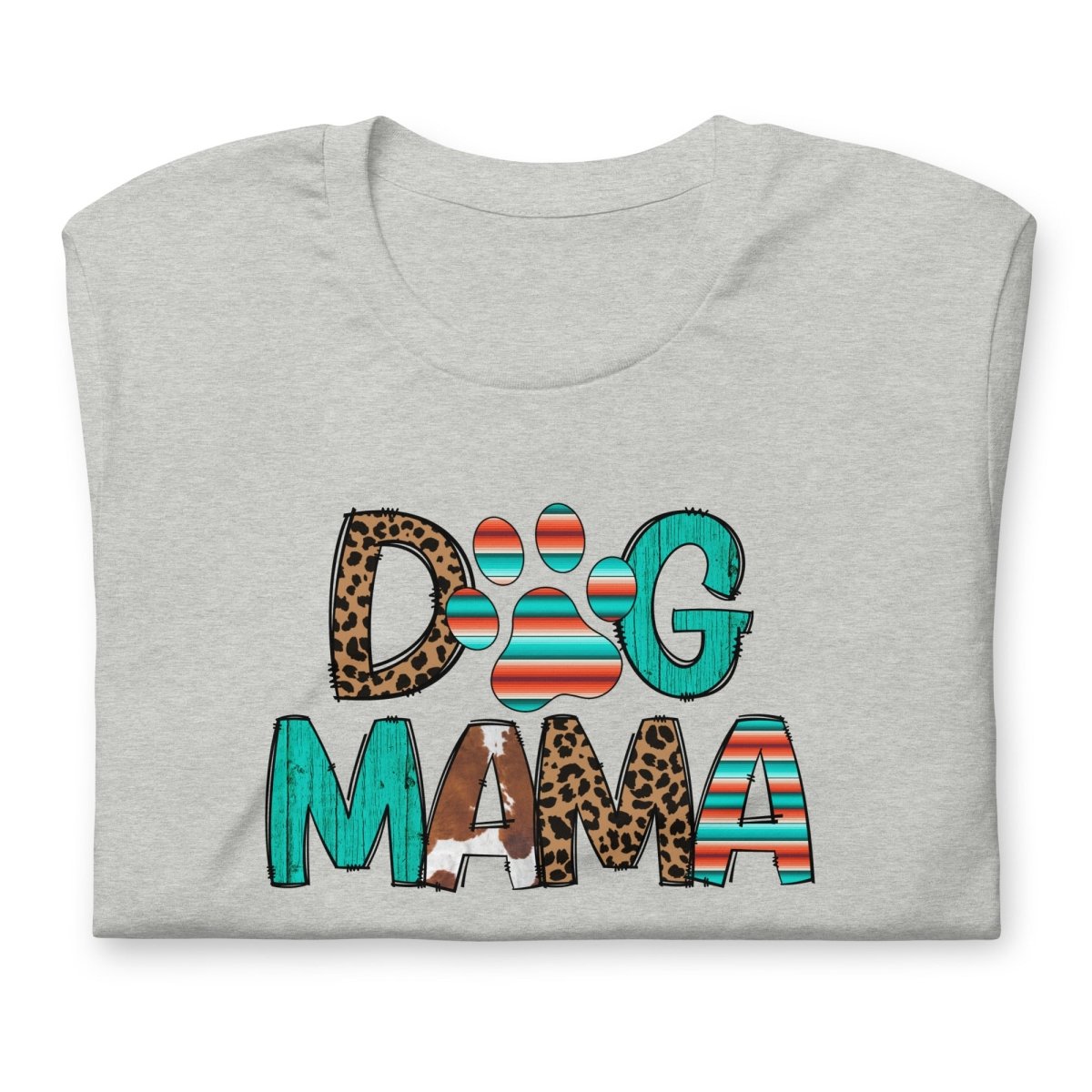 Dog Mama Leopard Print T-Shirt - DoggyLoveandMore