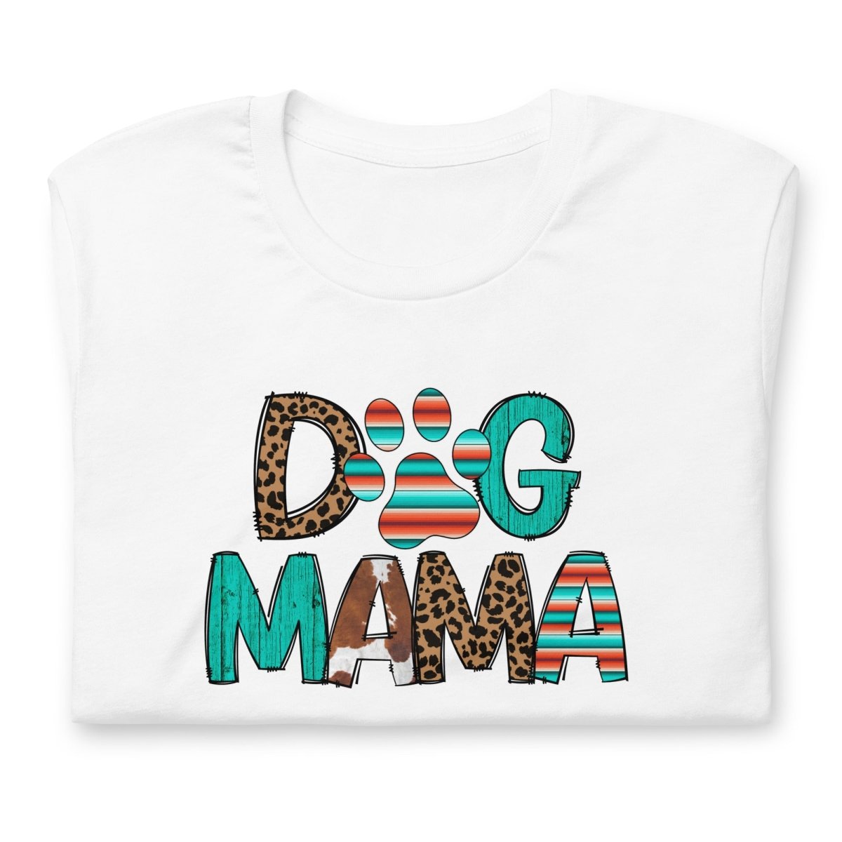 Dog Mama Leopard Print T-Shirt - DoggyLoveandMore