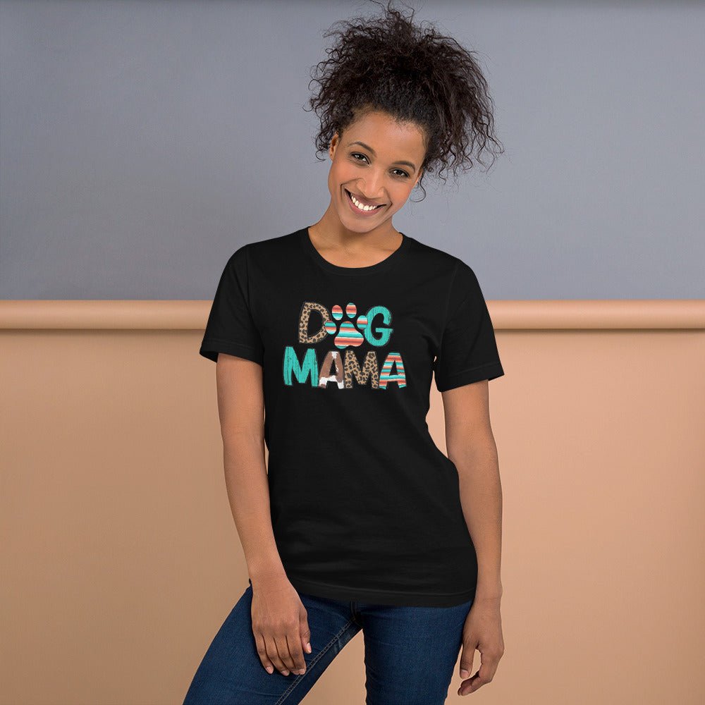Dog Mama Leopard Print T-Shirt - DoggyLoveandMore